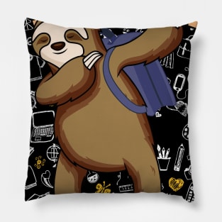 Dabbing Sloth Team 2nd Grade Back To School Shirt Boys Girls Pillow