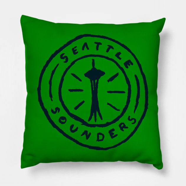 Seattle Sounders FC 07 Pillow by Very Simple Graph