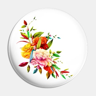 Coloured flowers blooming Pin
