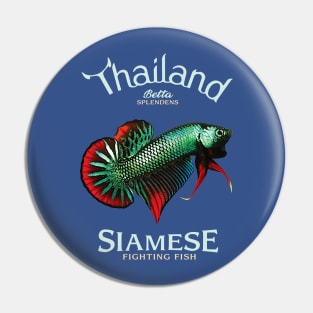 Siamese Fighting Fish Pin