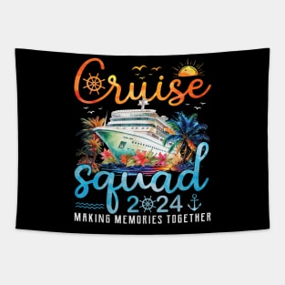 Cruise Squad 2024 Family Group Matching Summer Vacation Tapestry