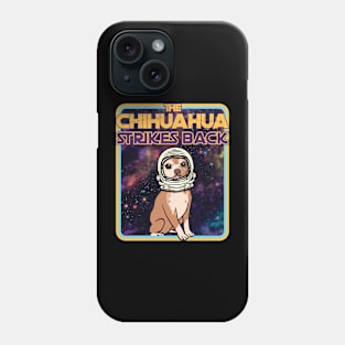 The Chihuahua Strikes Back - Cute Funny Retro Sci-Fi Parody Phone Case