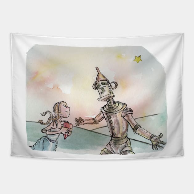 you bring a heart for every tin man Tapestry by condepablo