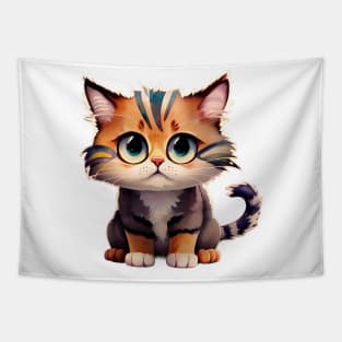 Striped Kitten Tapestry