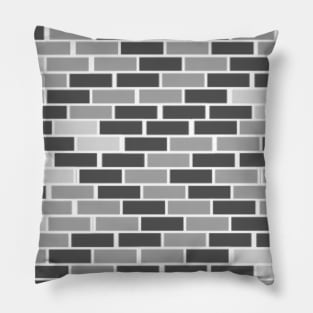 Brick wall pattern art abstract Pillow