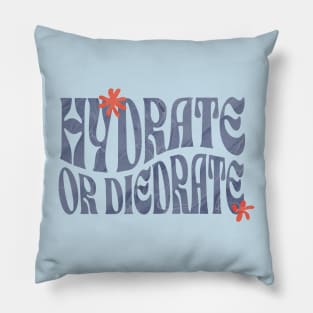 HYDRATE OR DIEDRATE! Pillow