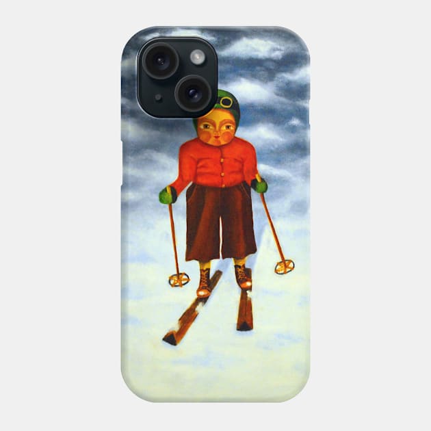 Skier Phone Case by caviroca57