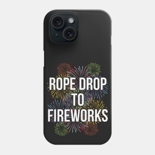 Rope Drop To Fireworks Theme Park Phone Case