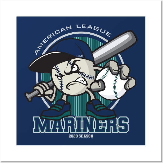 SEATTLE MARINERS Team Colors Photo Picture Baseball Poster 