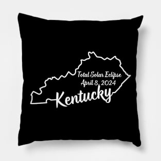 Kentucky Total Solar Eclipse 2024 Pillow