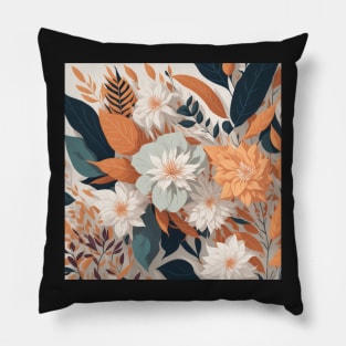 A Serenading Pattern of Blossoms Pillow