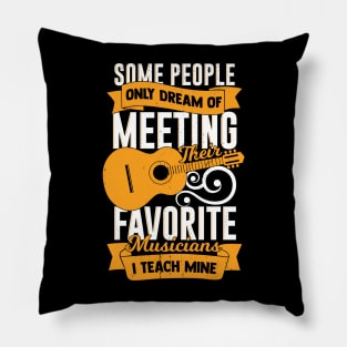 Music School Guitar Teacher Instructor Gift Pillow