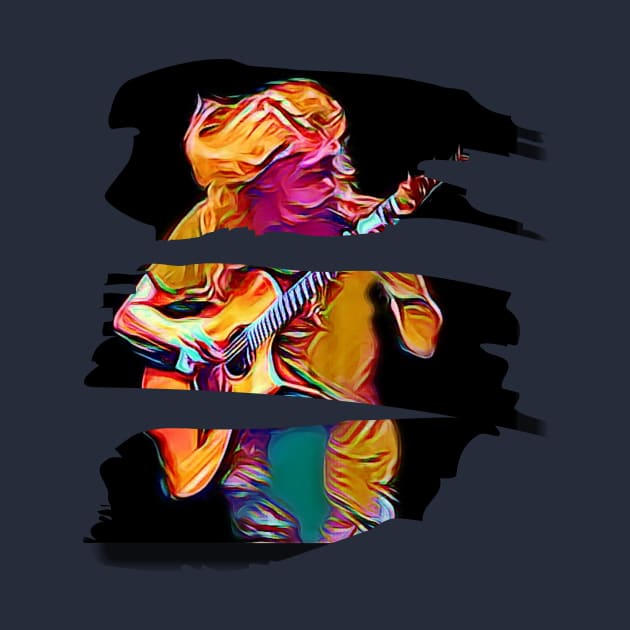 Guitar in motion (split image musician) by PersianFMts