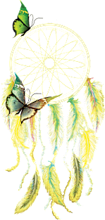 Yellow Dreamcatcher Magnet