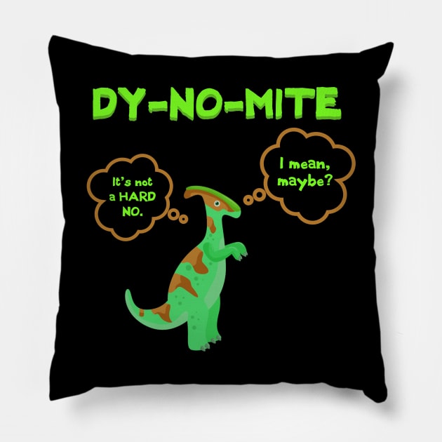 Dinosaur Dad Joke Pillow by Digital GraphX