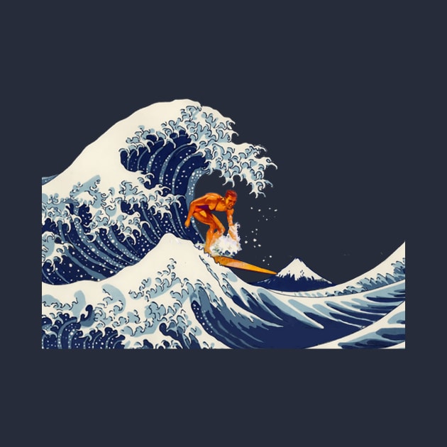 Great Wave Surfer by DavidLoblaw