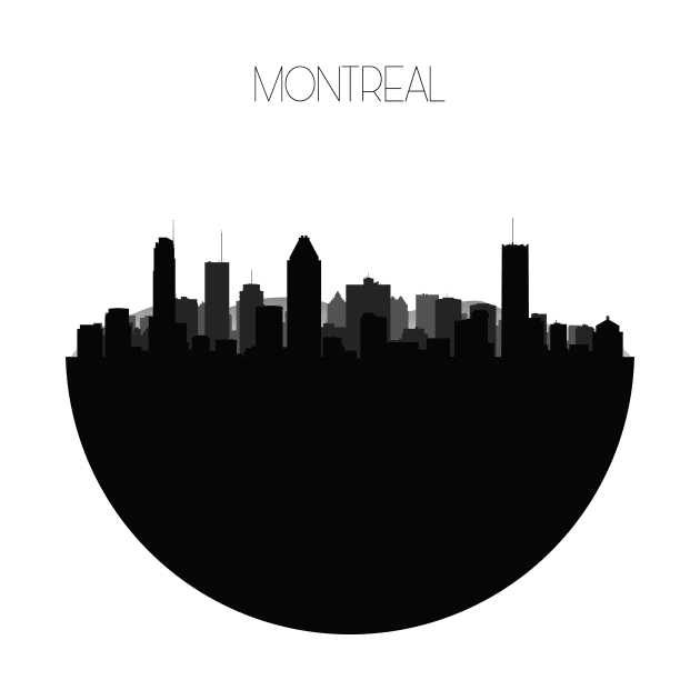 Montreal Skyline by inspirowl