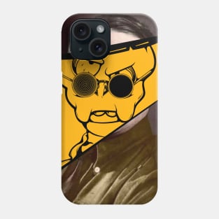 Dope Slluks character skulls man is pretending to be somebody else illustration Phone Case