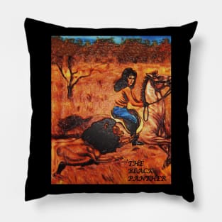 The Black Panther - Murder in the Forest (Unique Art) Pillow