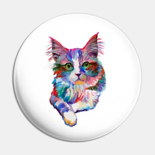 Gree eyes cat Pin