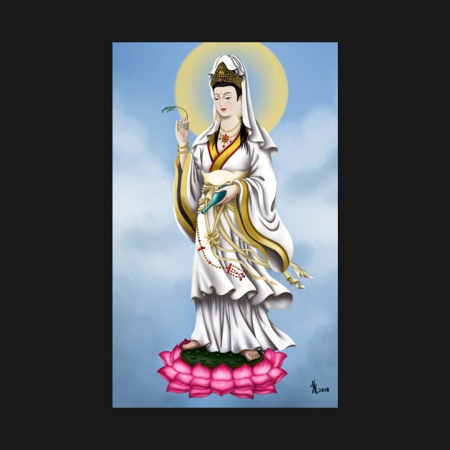 Avalokitesvara Bodhisattva， guanyinpusa by cloudart2868