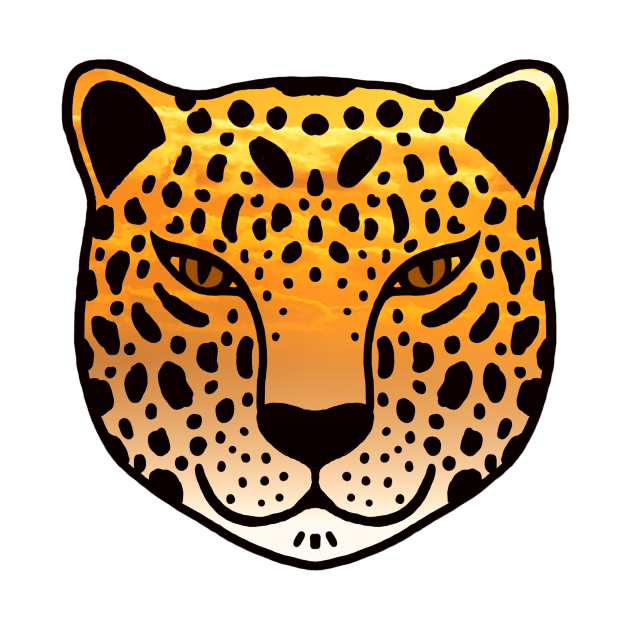 leopard face by KaisPrints