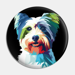 Biewer Terrier Pop Art - Dog Lover Gifts Pin