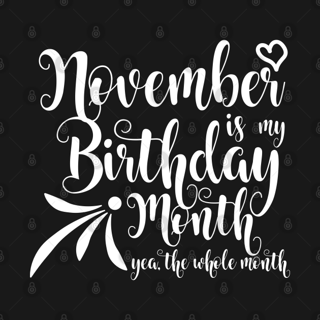 birthday shirt for november