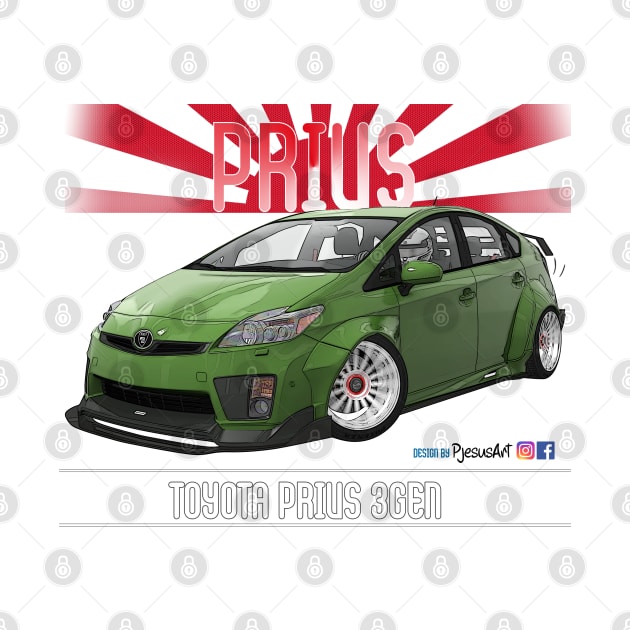 Toyota Prius 2JZ Green by PjesusArt