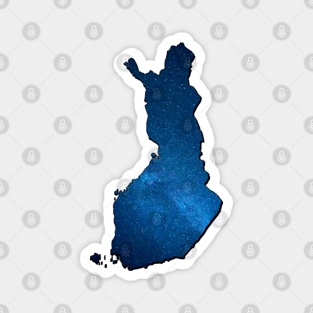 Awesome map of Finland Magnet by Purrfect