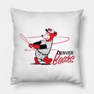 Classic Denver Bears Baseball Pillow