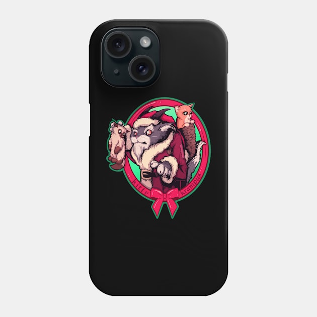 Kitty Krampus Phone Case by LVBart