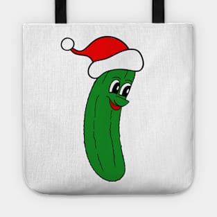 CHRISTMAS Party Dill Pickle - Funny Food Art Tote