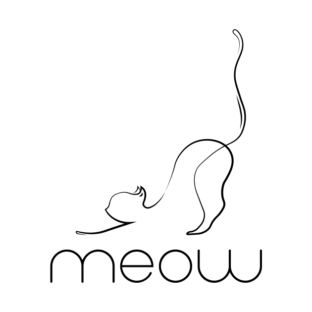 Minimalist cat by HoussinGui