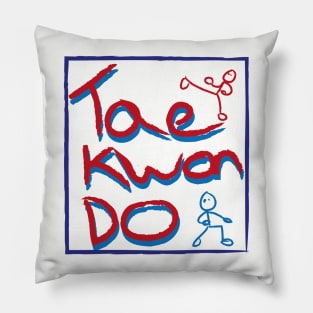 Taekwondo Box Logo Pillow
