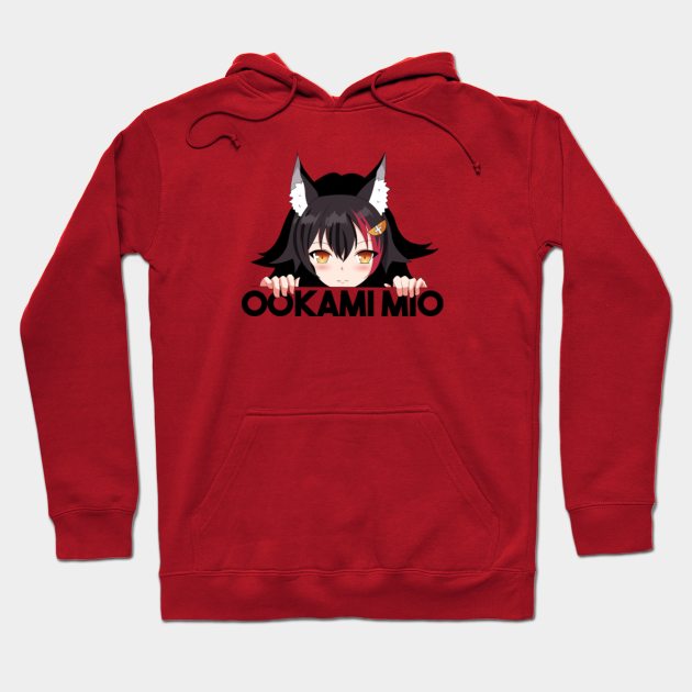 Hololive Ookami Mio Ookami Mio Hoodie Teepublic Fanart of the beloved hololive vtuber, ookami mio, sporting a trendy witch aesthetic. hololive ookami mio