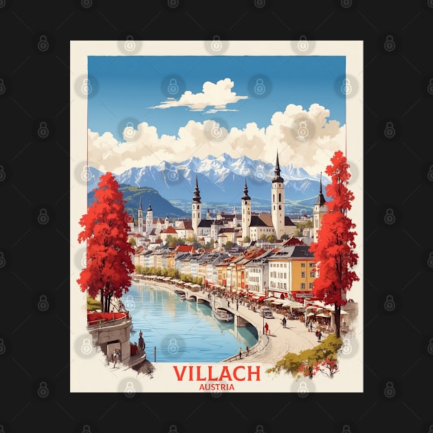 Villach Austria Vintage Travel Poster Tourism by TravelersGems