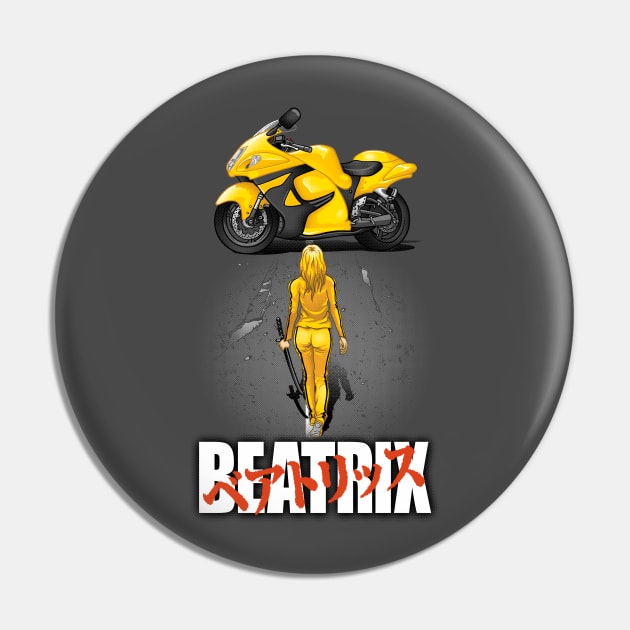 Beatrix motorbike Pin by Patrol