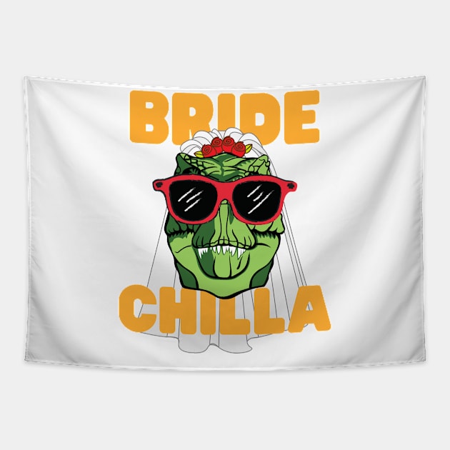 BRIDEZILLA Tapestry by TheDoctorIsOut