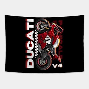 Red Ducati Panigale Tapestry