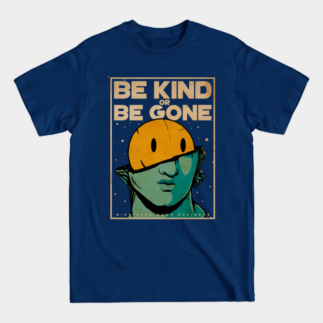 Disover ancient greek broken statue of david synthwave colors vaporwave be kind or be gone - Vaporwave Aesthetic - T-Shirt