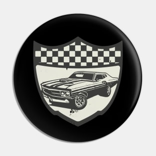 Racing Car Muscle Car Logo Motorsports Pin
