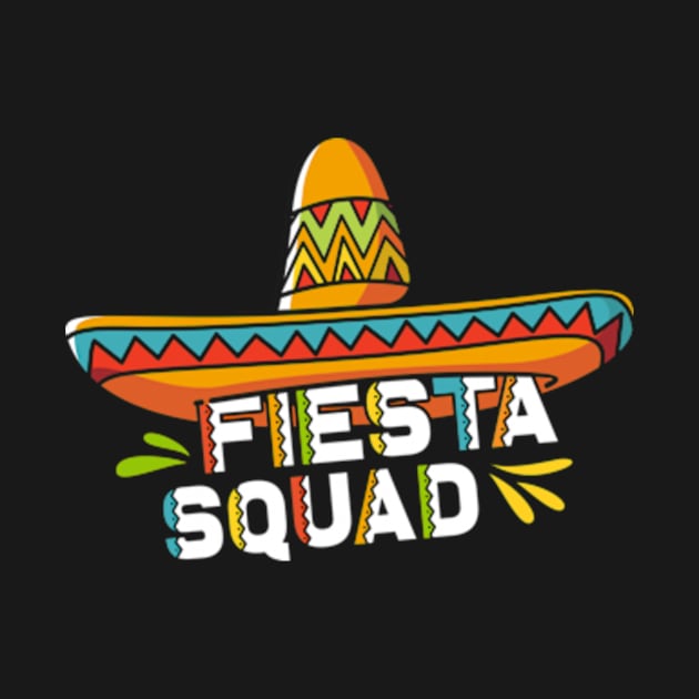 Cinco de Mayo Fiesta Squad Sombrero by Teesparo