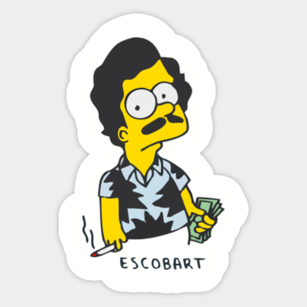 Pablo Escobar Bart Escobart Simpson mashup Adult Hoodie