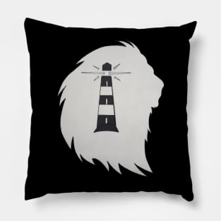 The Lion and the Lighthouse Pillow