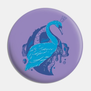 Mountain Blue Swan Queen Pin