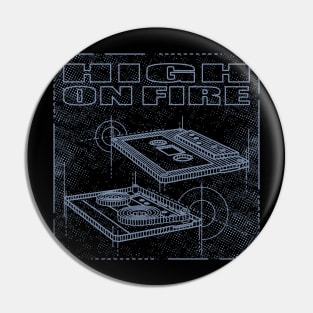 High On Fire Technical Drawing Pin