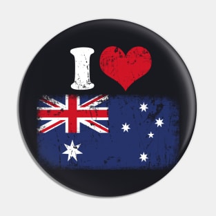 I love Australia Gifts Australian Flag Pin