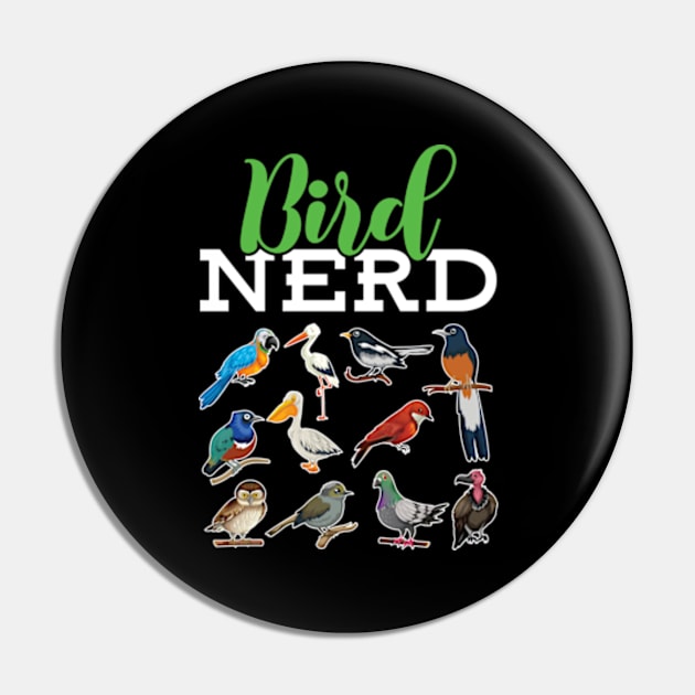 Cool Bird Lover Birdwatching Present Birdwatcher Birder Gift Pin by RiseInspired