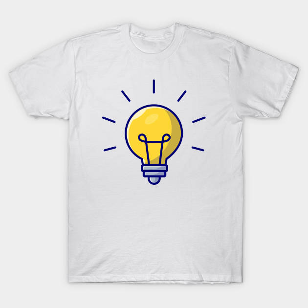 Lightbulb Idea Cartoon Vector Icon Illustration - Lightbulb - T-Shirt | TeePublic Lightbulb Idea Cartoon Vector Icon Illustration - Lightbulb - T-Shirt | TeePublic